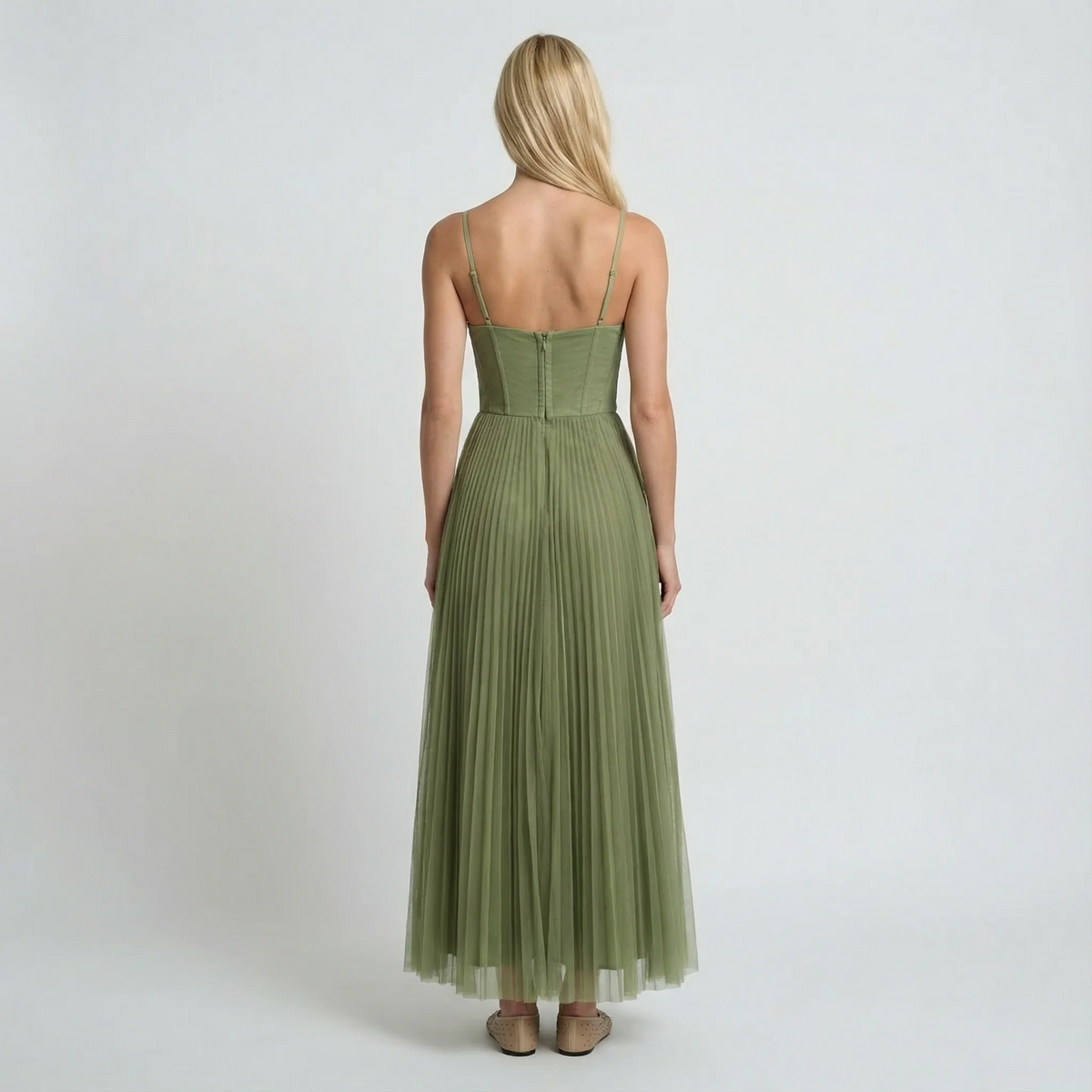 Vestido Midi Tablas