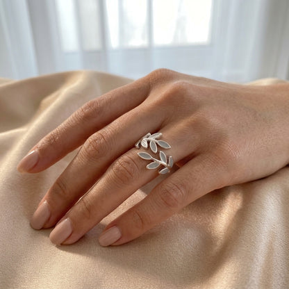 Anillo Hoja Nácar