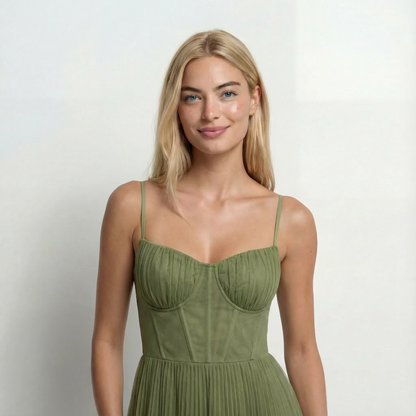 Vestido Midi Tablas