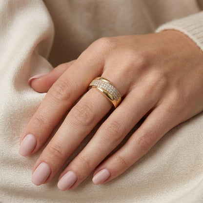 Anillo Pavé Brillante