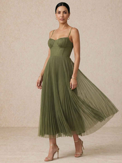 Vestido Midi Tablas